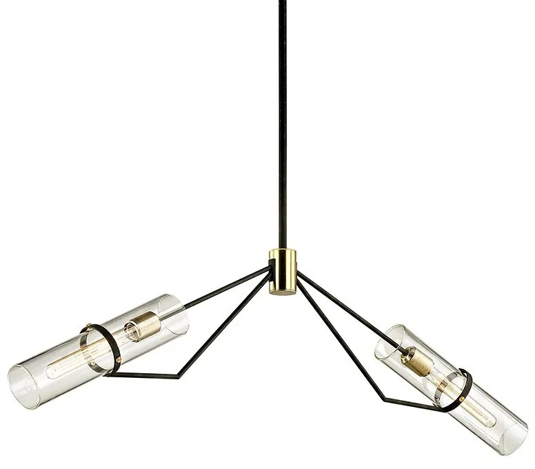 Lustra suspendata design modern RAEF, cu 2 surse de lumina