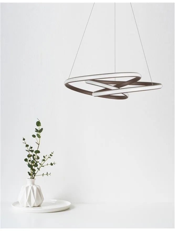 Lustra LED suspendata design modern MENTON cafenie NVL-9147113