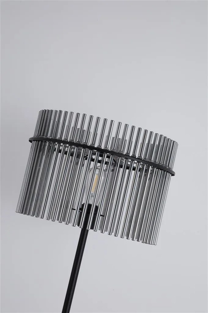 Lampadar/Lampa de podea decorativa Swizzle fumuriu