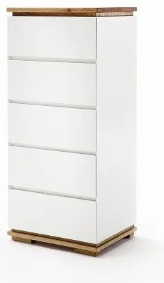 Comodă ARVI albă/stejar