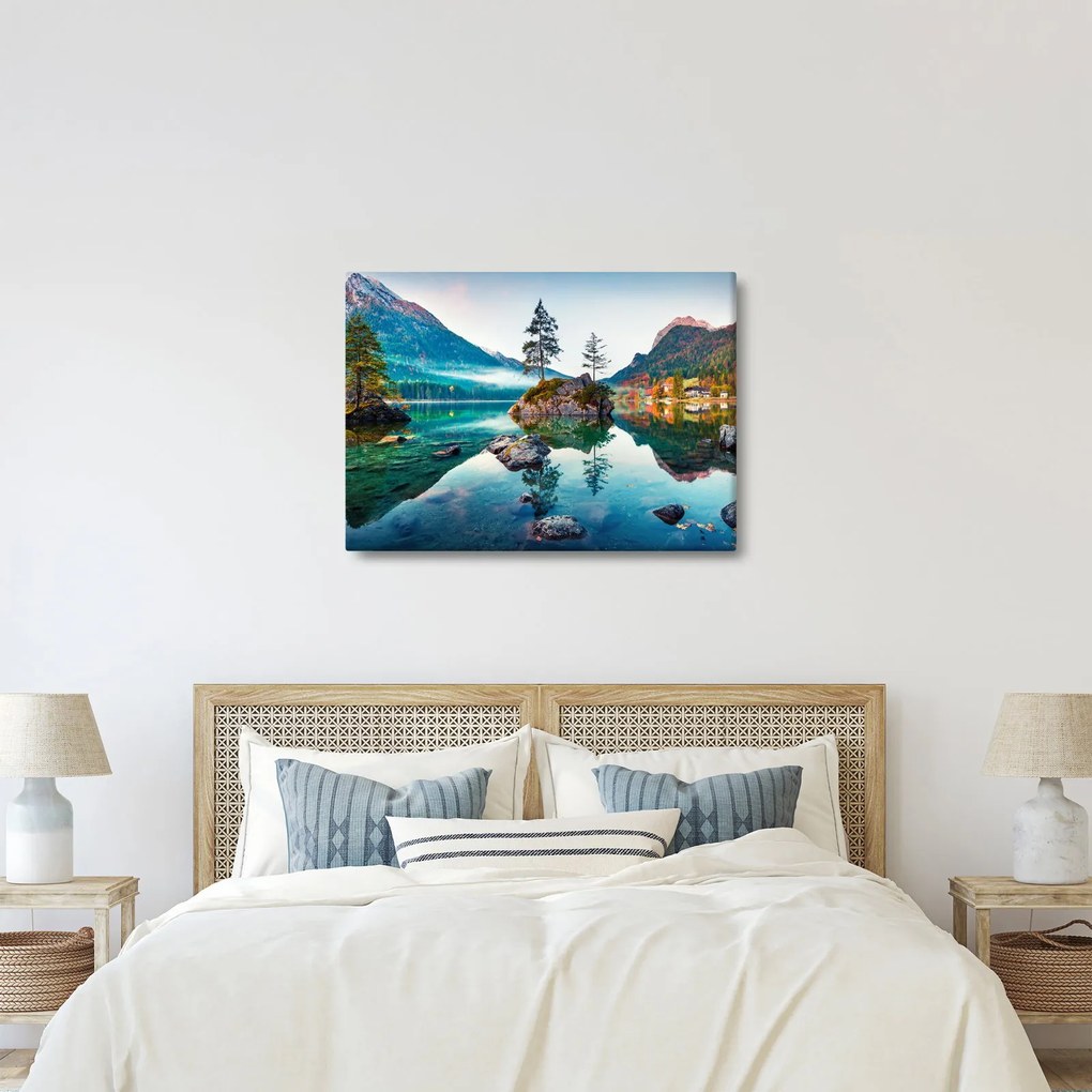 Tablou - Lacul Hintersee, Alpii Bavarezi, Austria (70x50 cm)