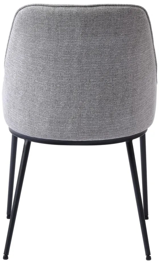 Scaune de dining gri 2 buc. Meridian – Unique Furniture