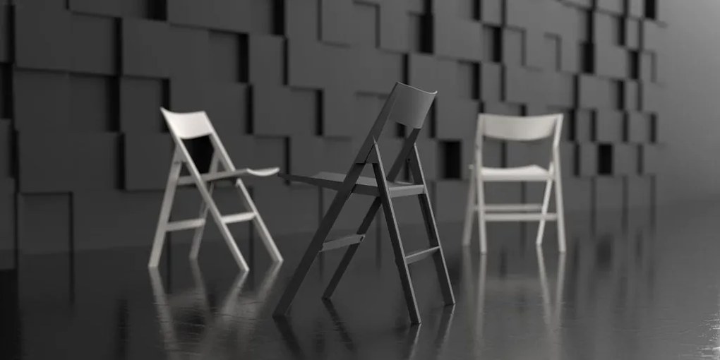 Set de 4 Scaune pliabile moderne de exterior / interior design premium QUARTZ FOLDING CHAIR 54197 Vondom