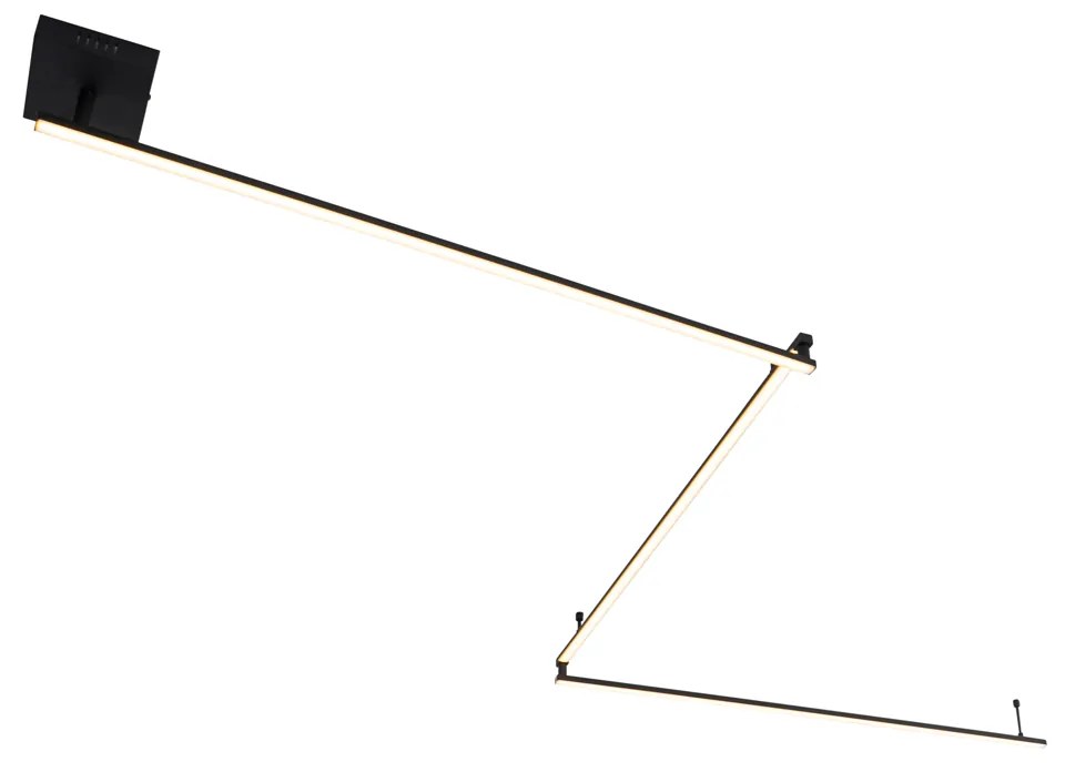 Plafoniera neagra 300 cm incluzând LED cu 3 trepte de luminozitate reglabilă - Annuschka