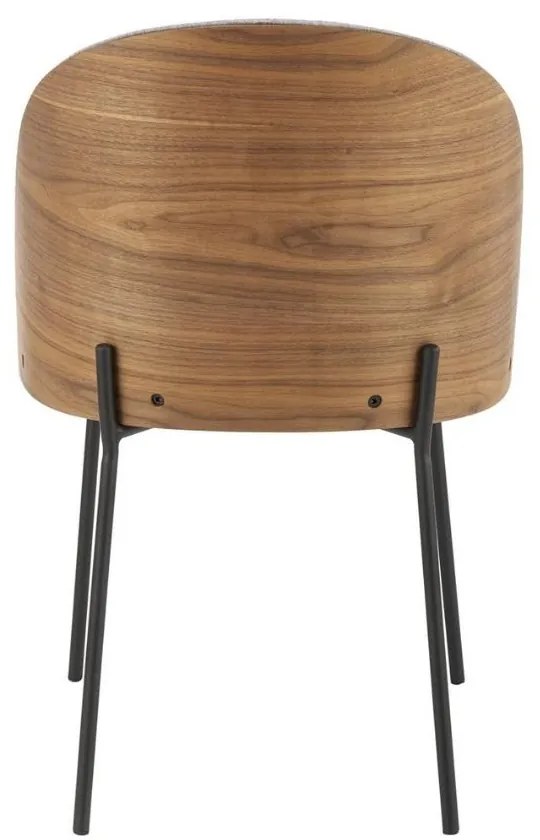 Scaun de bucaterie Pontus, gri/lemn natural