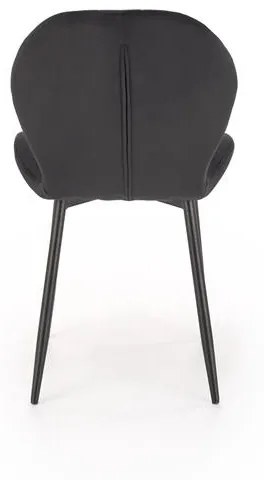 Set 4 scaune K538 velvet negru