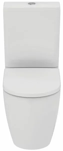 Set vas WC Ideal Standard Ellisse rimless BTW cu capac softclose alb si rezervor