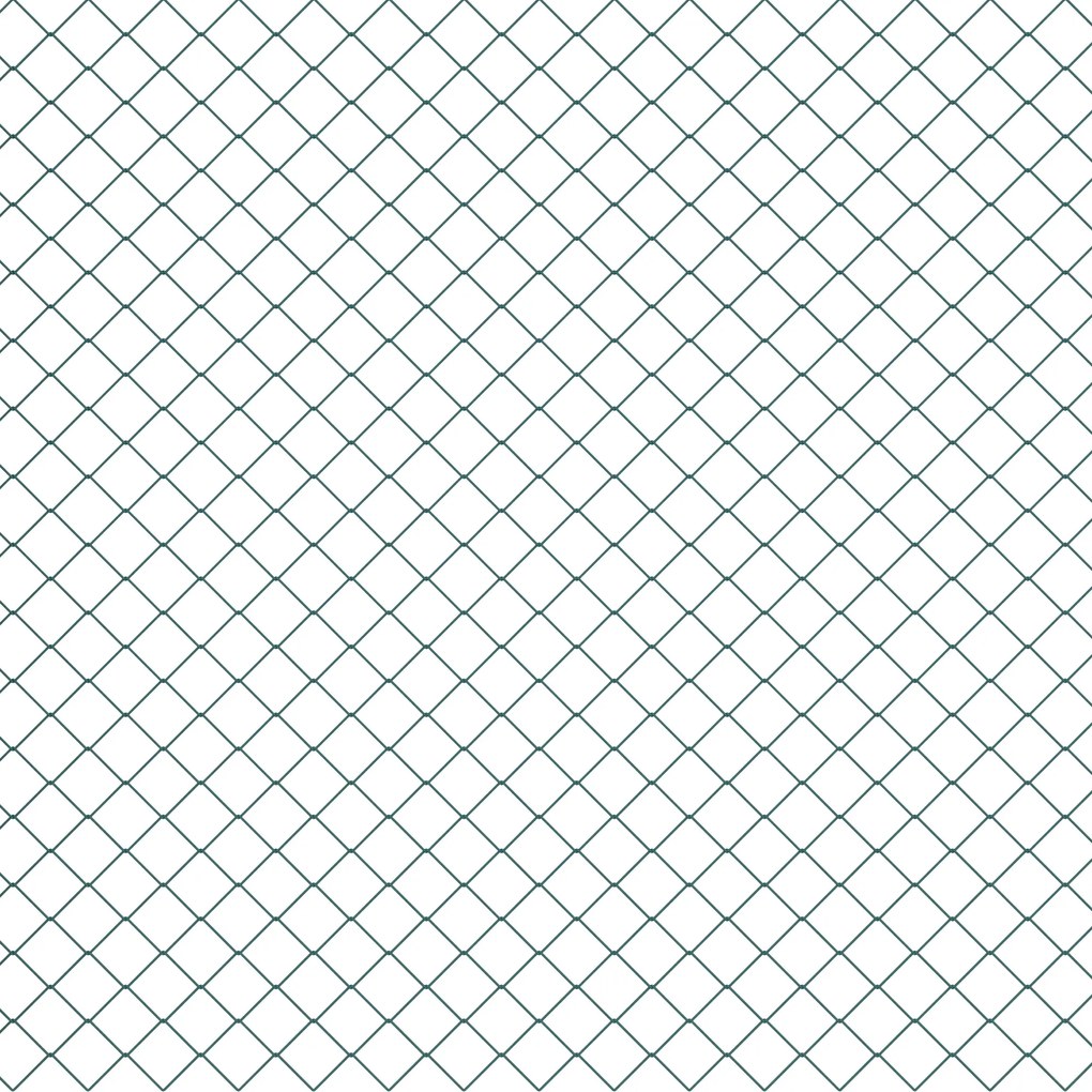 Outsunny Plasă de Împrejmuire din Oțel Plastifiat Verde, Ideală pentru Grădini și Spații Exterioare, 25x1.7m | Aosom Romania