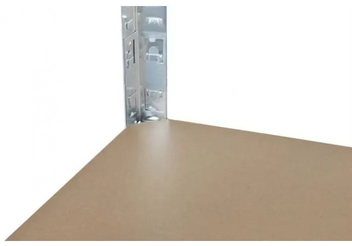 ShopJK RAFT METALIC ZINCAT FĂRĂ ȘRUBURI 220x100x45 CM , CAPACITATE DE ÎNCĂRCARE 875 kg