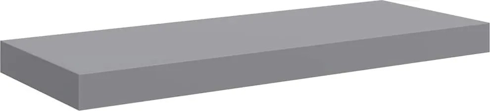 vidaXL Raft de perete suspendat, gri, 60x23,5x3,8 cm, MDF