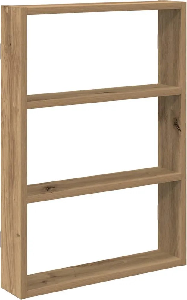 vidaXL Raft de perete, stejar artizanal, 43x9x60 cm, lemn prelucrat