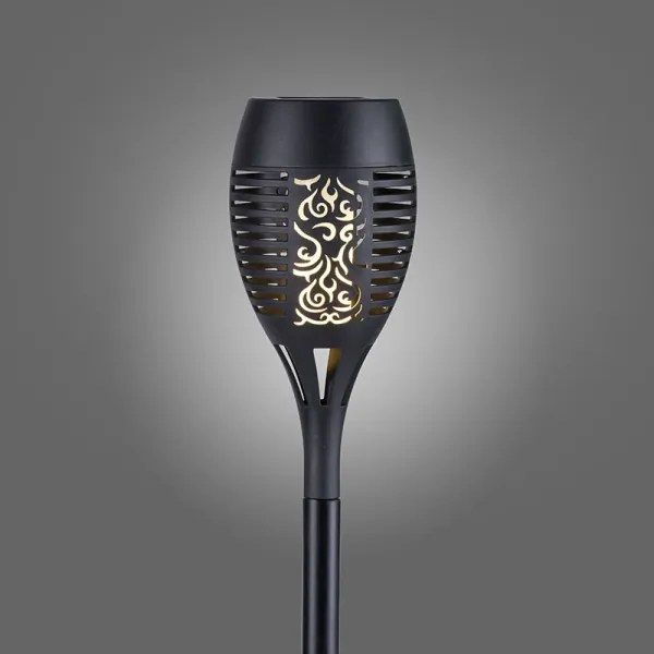 JUST LIGHT. 19106-18-3 - Set 3x LED lampă solară FACKEL LED/0,24W/1,2V negru