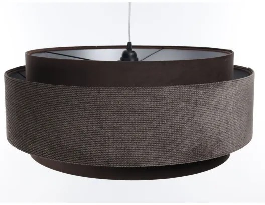 Lustră pe cablu DOBLO 1xE27/60W/230V d. 60 cm maro/argintiu