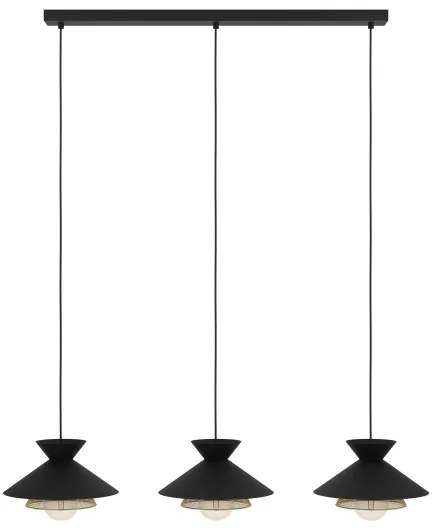 Lustră pe cablu GRIZEDALE Eglo 43886 3xE27/40W/230V