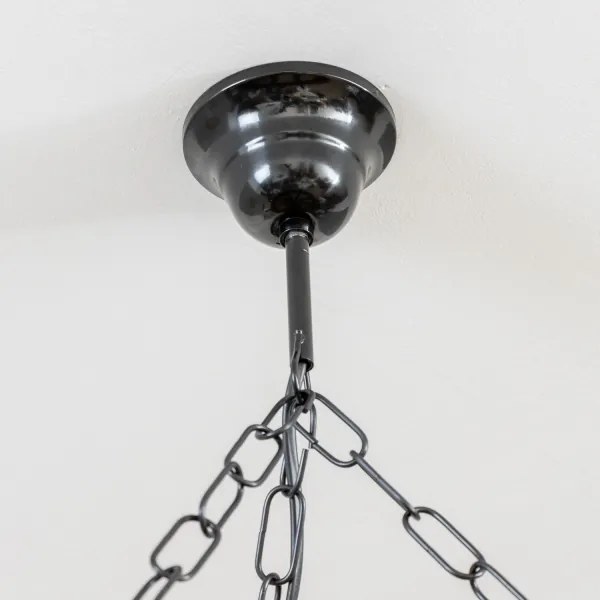 Brilagi - Candelabru cu lanț ROATA 5xE14/40W/230V Ø 70 cm fag/nuc