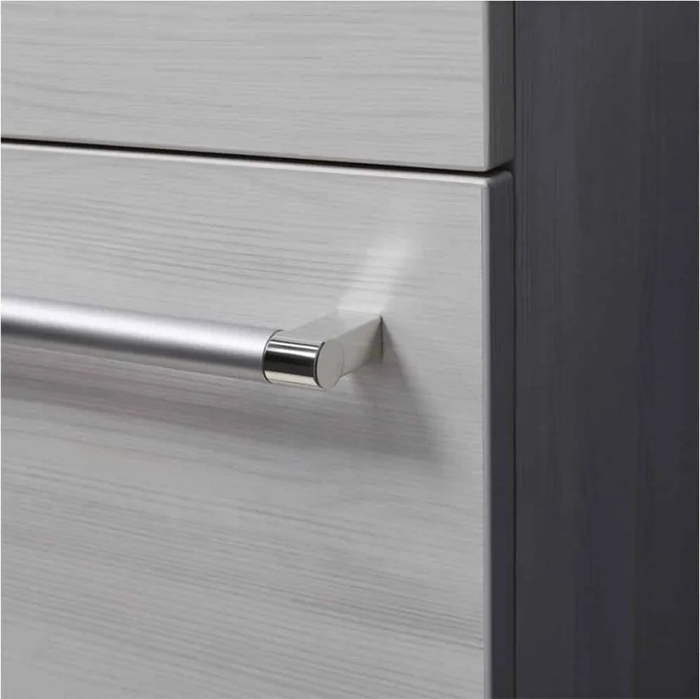 Set lemn masiv alb Mobilier Baie Piccolo - Texturat