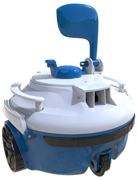 Robot de curatare piscine fara fir Wybot SPA 10, 2600 mAh, 28 W, Pentru pana la 10 m², 4 roti, Autonomie 30 min., Albastru