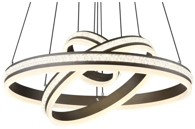 Lustra LED cu telecomanda design modern Grouni 60cm
