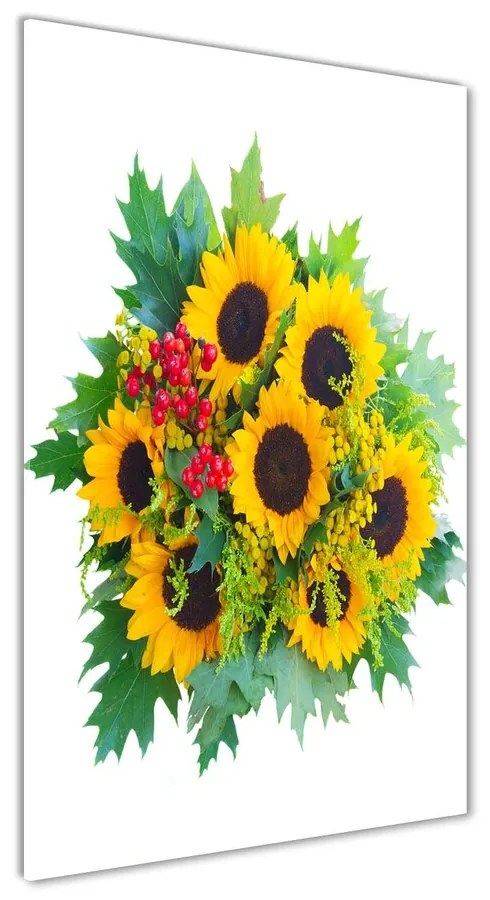 Tablou Printat Pe Sticlă Buchet de floarea-soarelui