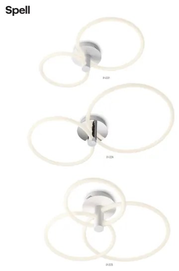 Lustră LED dimabilă aplicată Redo 01-2224 SPELL LED/43W/230V 3000K crom