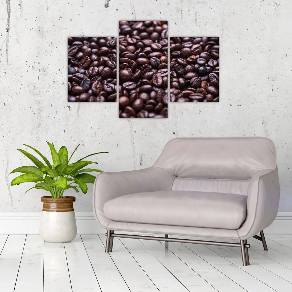 Tablou cu boabe de cafea (90x60 cm)