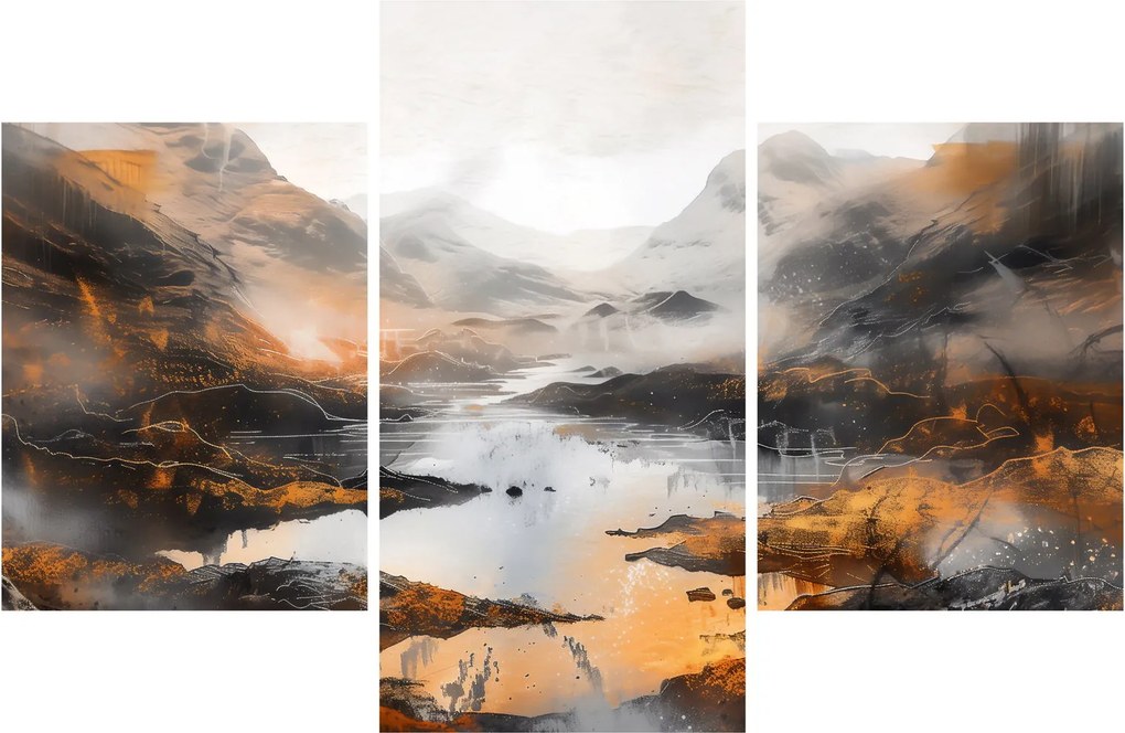 Tablou - Pictura peisajelor montane (90x60 cm)
