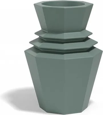 Ghiveci plante design decorativ modern exterior/interior ORIGAMI Hinoki 19x19x25cm