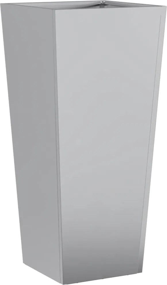 vidaXL Jardinieră de grădină, 35x35x75 cm, oțel galvanizat