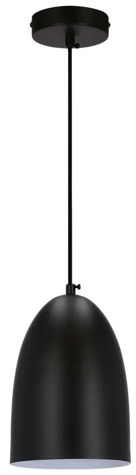 Lustră neagră cu abajur din metal ø 14 cm Icaro – Candellux Lighting