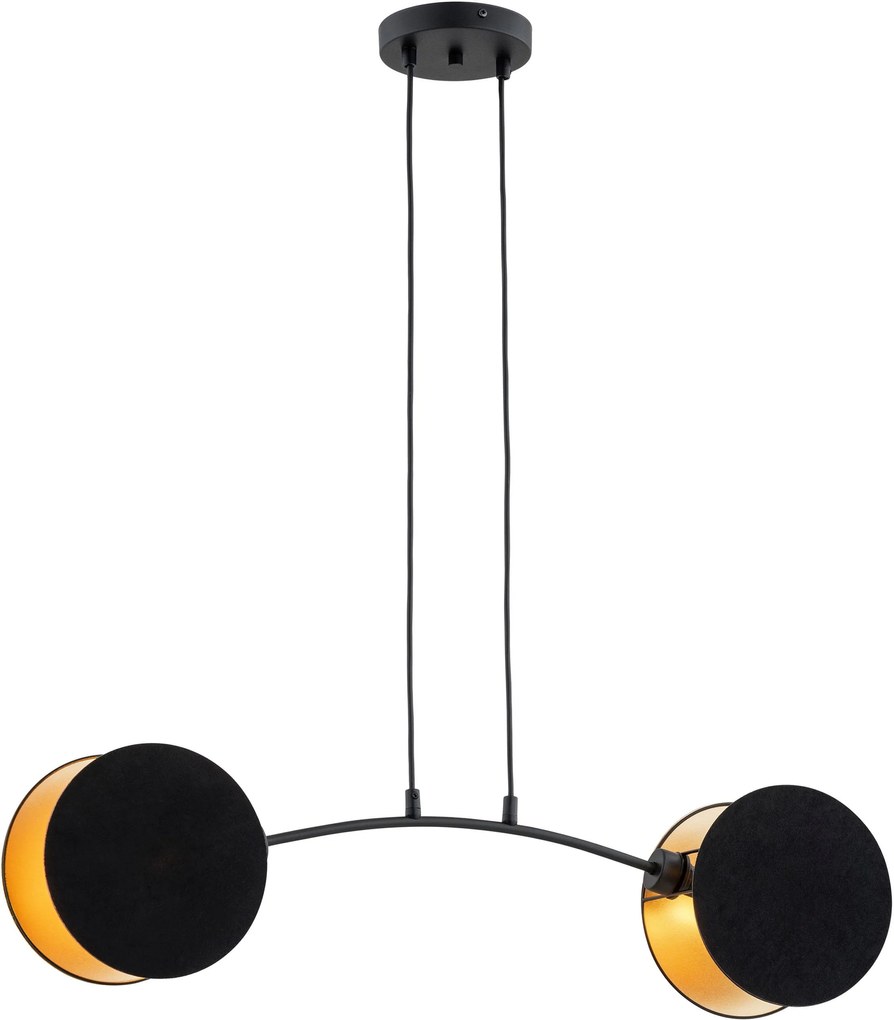 Emibig Motif lampă suspendată 2x15 W negru 1325/2