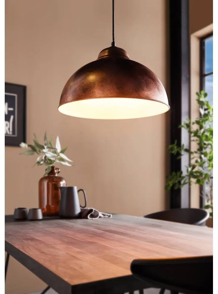 Lustră în culoarea bronz cu abajur din metal ø 37 cm TRURO 2 – EGLO
