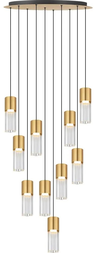 Zuma Line 003064-034738 - Lustră LED IGGLY pe cablu LED/50W/230V, auriu