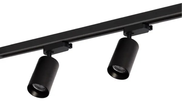 Spot in sistem de șină PIPE 4xGU10/10W/230V negru