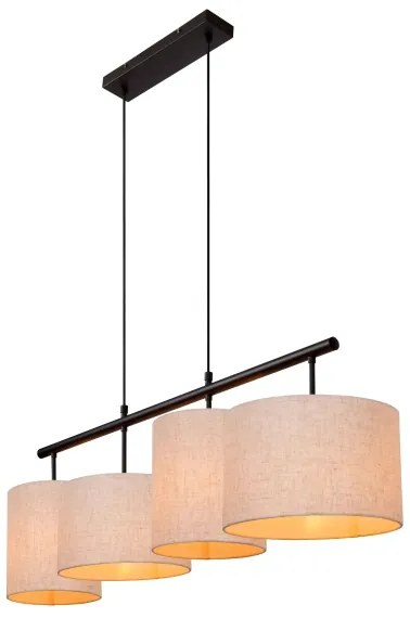 Lustră pe cablu Lucide 45409/04/38 MAYA 4xE27/40W/230V crem