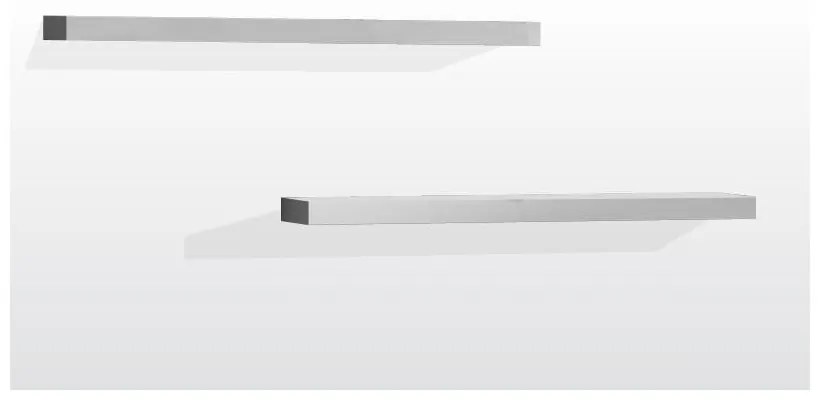 Raft de perete Vipack Lara, alb