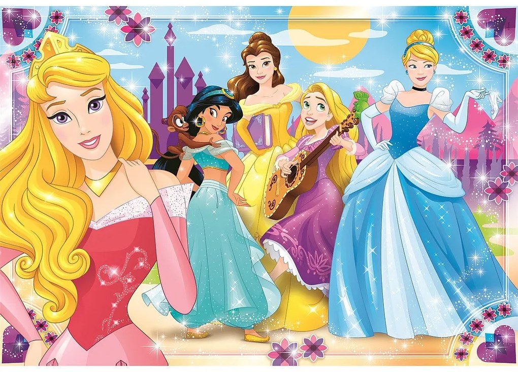 Prințesele Disney Kingdom Puzzle maxi 104 de piese Clementoni