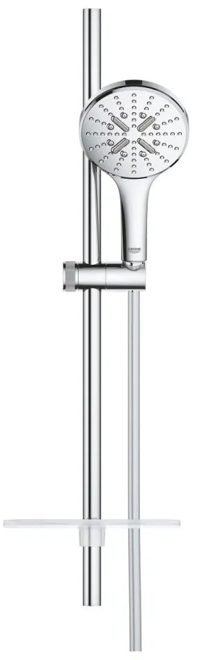 Set para de dus 130, 3 jeturi, bara si furtun de 60 cm, crom