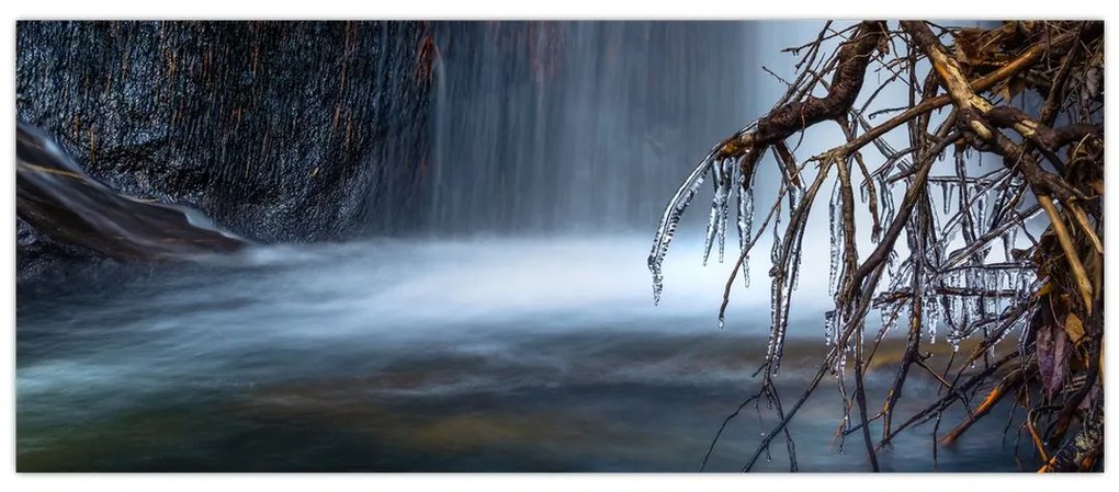 Tablou - Laguna de iarnă (120x50 cm)