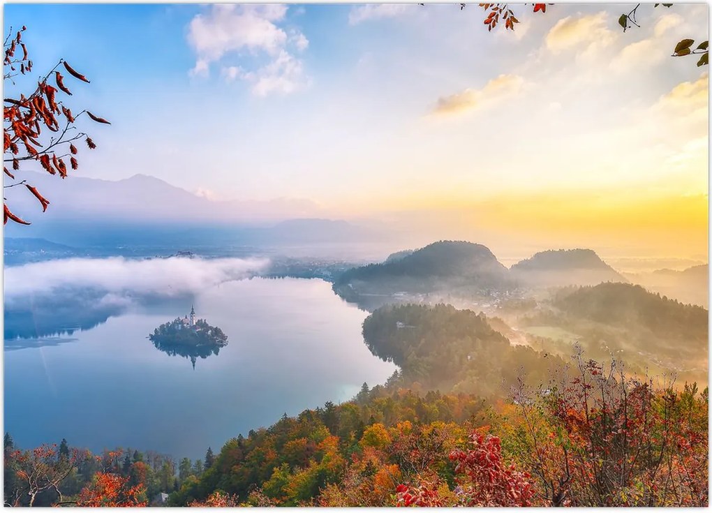 Tablou - Lacul Bled (70x50 cm)