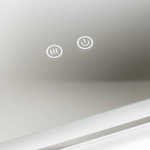 Brilagi - Oglindă de baie BELLA cu LED dimabil, iluminare LED de fundal și încălzire anti-abur, 16W/230V, 60x60 cm, IP44