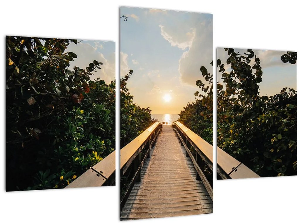 Tablou - drum spre soare (90x60 cm)