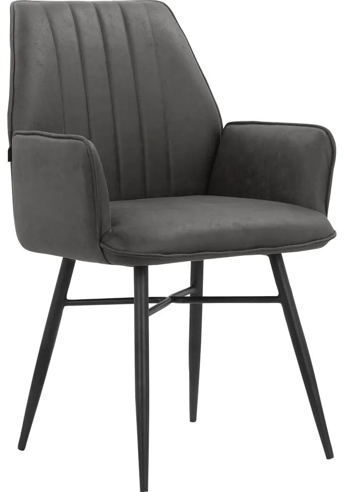 Scaune de dining gri-antracit 2 buc. Anzo – Støraa
