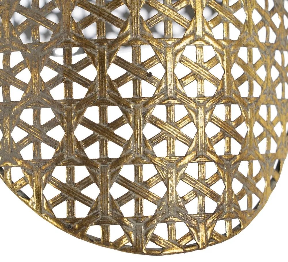 Lustră aurie cu abajur din metal ø 24 cm – Ixia
