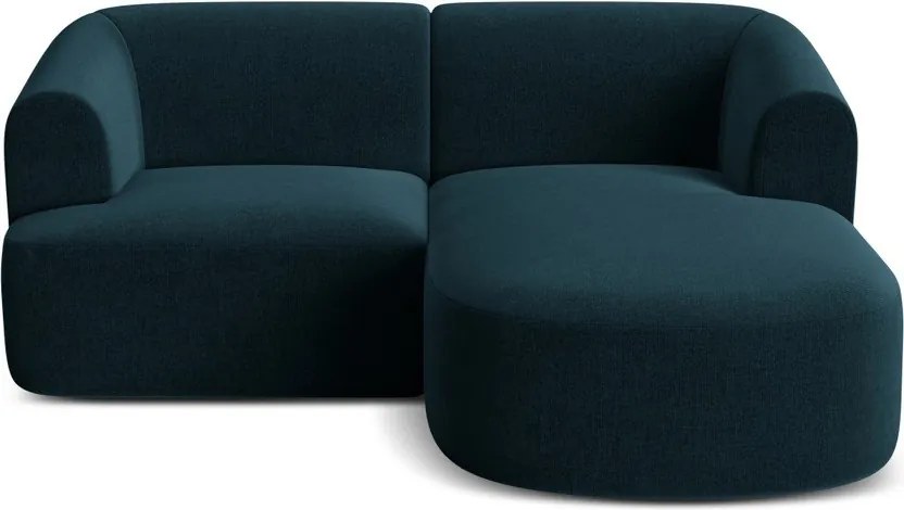 Colțar petrol cu tapițerie din catifea (cu colț pe partea dreaptă/cu șezlong) Campi – Cosmopolitan Design