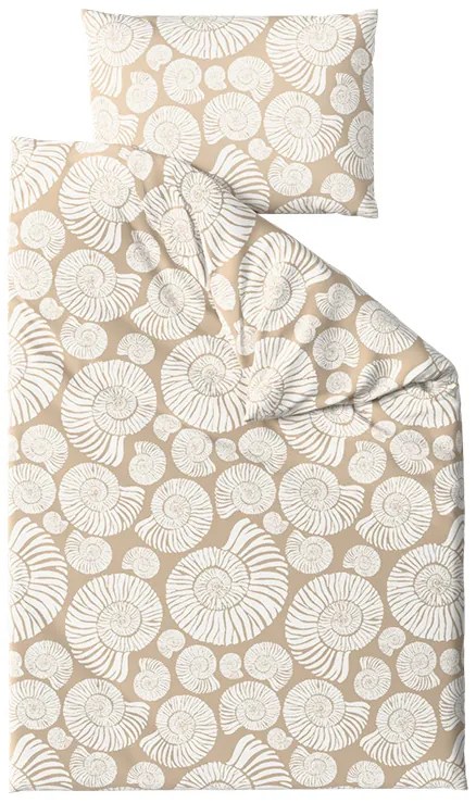 Lenjerie de pat din microfibra SNAIL SHELL maro Dimensiune lenjerie de pat: 70 x 90 cm | 140 x 220 cm