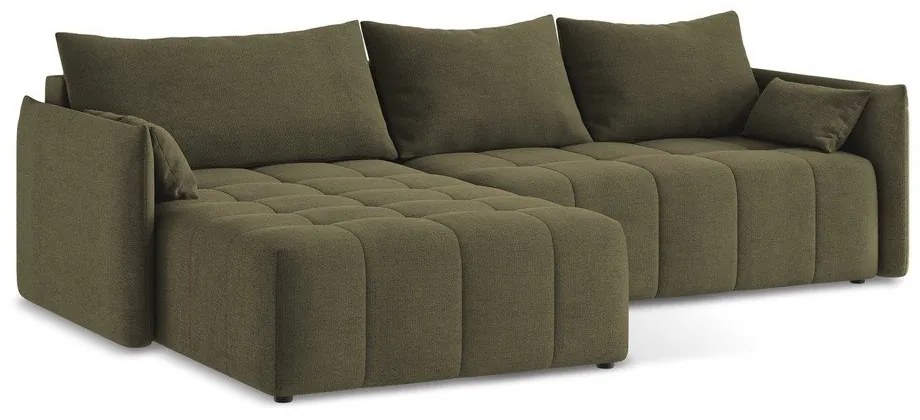 Colțar kaki extensibil/cu spațiu de depozitare (cu colț pe partea stângă/cu șezlong) Moku – Makamii