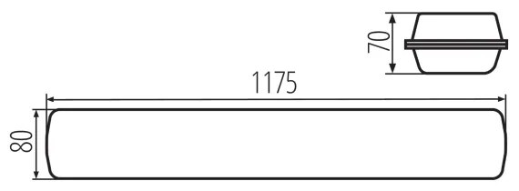 Corp de iluminat LED fluorescent industrial Kanlux 38469 MAH MAX LED/38W/230V 4000K IP65