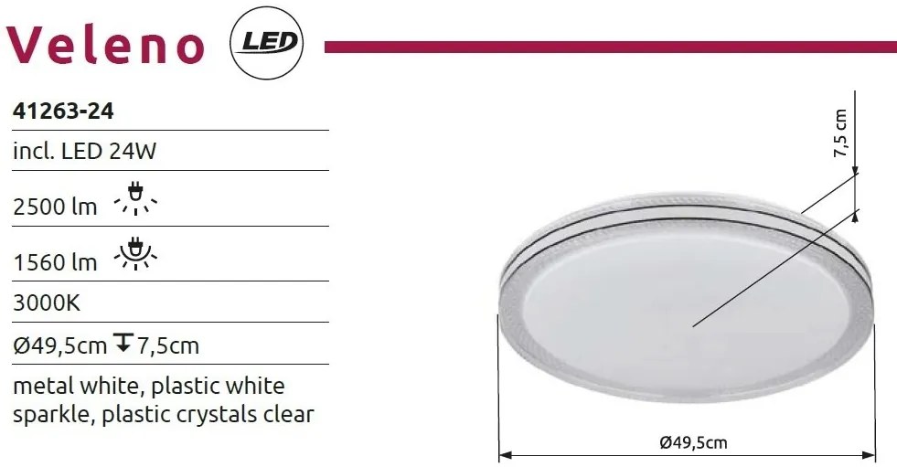 Plafoniera LED design circular VELENO