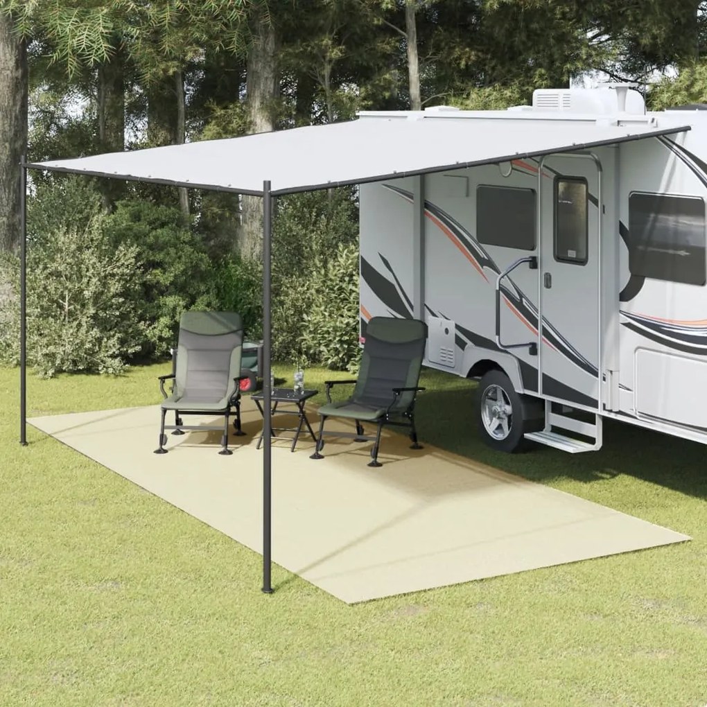 vidaXL Covor pentru cort, crem, 5,5x2,5 m