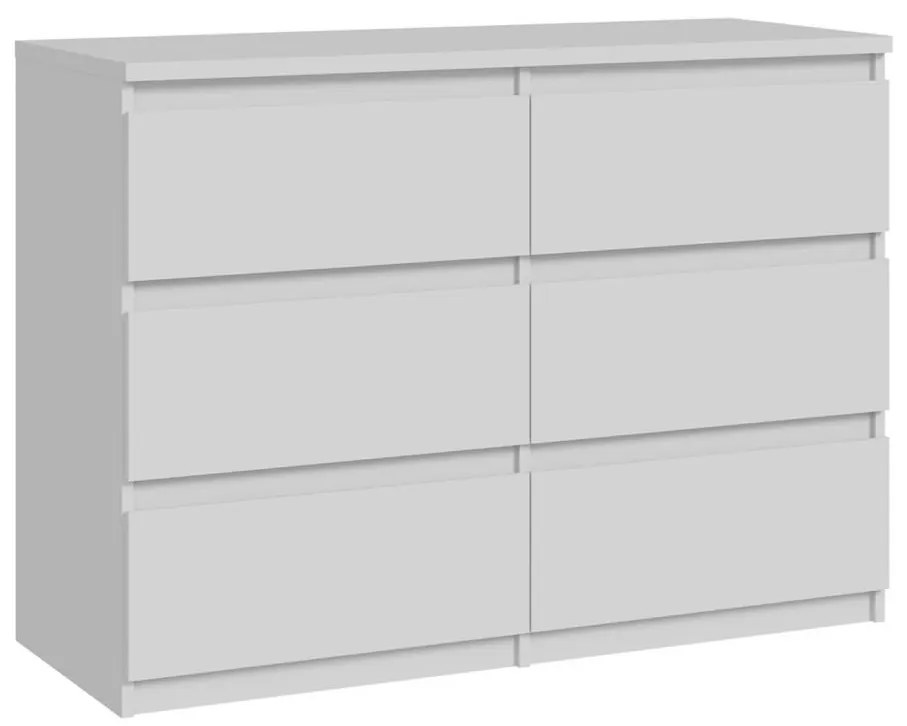 Comodă MAO cu sertare, albă